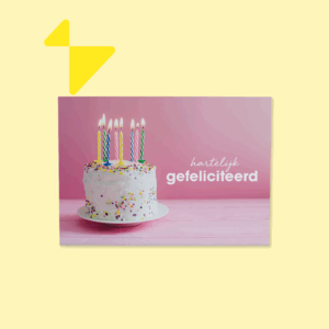 Kaart Dubbel Liggend A4 (per stuk)
